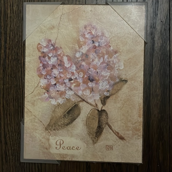 Unused set of small floral wall hangings - Picture 2 of 5